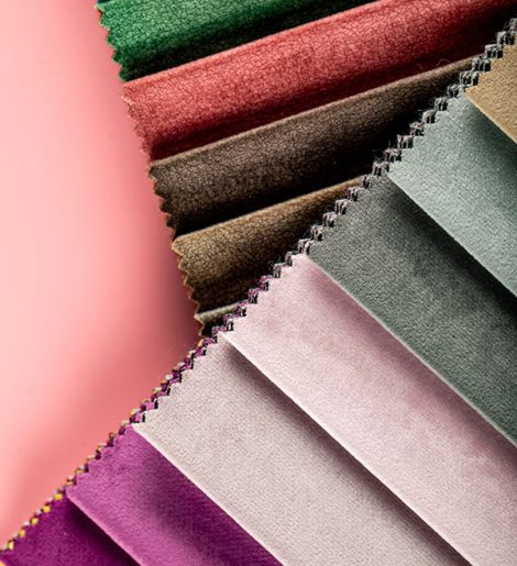Mixed color tailoring leather tissues in catalog